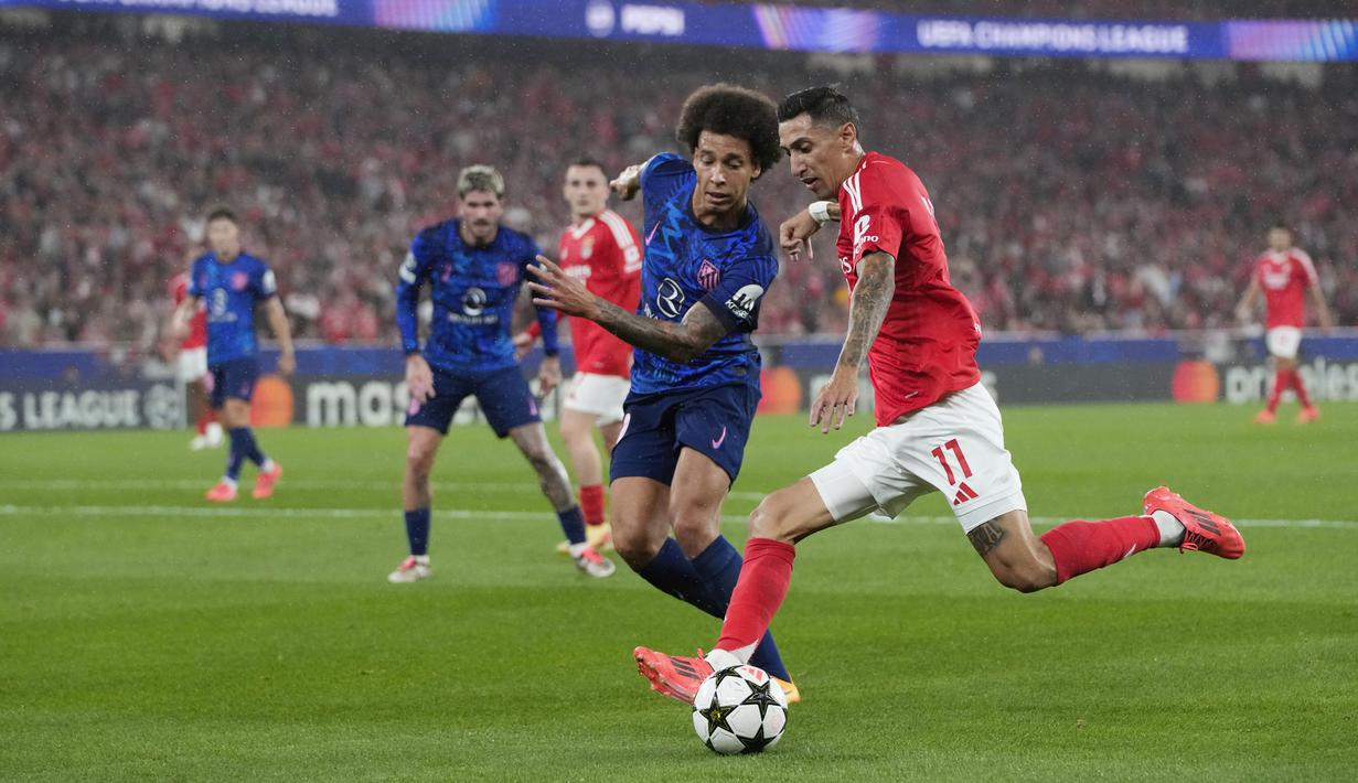 Benfica dengan kemenangan keduanya ada di posisi ketiga Klasemen Liga Champions dengan enam poin, unggul selisih gol dari Bayer Leverkusen serta Liverpool. (AP Photo/Armando Franca)