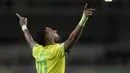 Rekor ini dipecahkan Neymar saat melawan Bolivia pada kualifikasi Piala Dunia 2026 zona CONMEBOL dengan skor 5-1. (AP Photo/Bruna Prado)