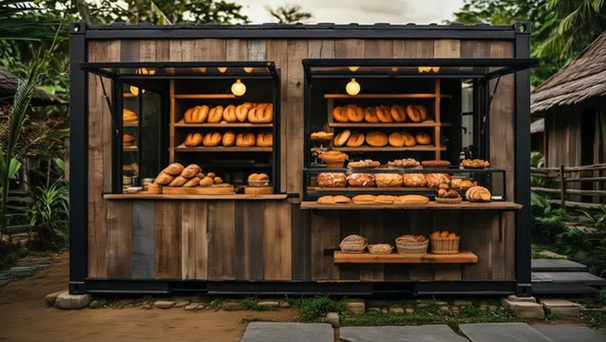 8 Desain Warung Jualan Kontainer dari Baja Ringan, Tampilannya Estetik Modern