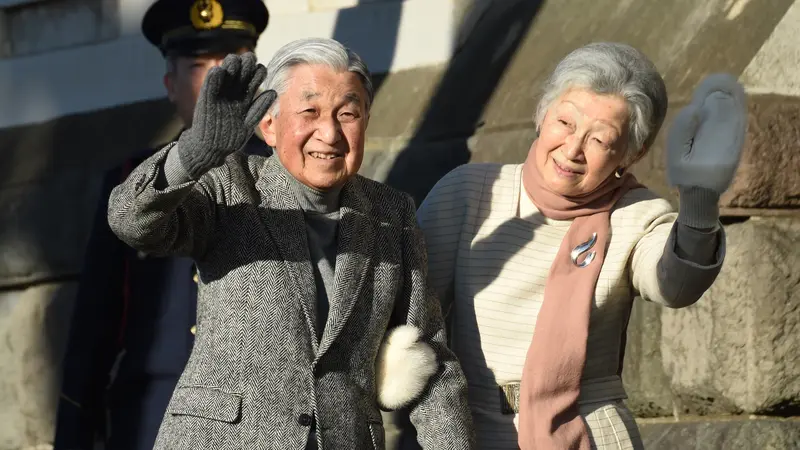 Kaisar Jepang Akihito dan Permaisuri Michiko