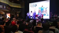Suasana jumpa pers peluncuran Garuda Indonesia Online Travel Fair 2018 di Jakarta. Travel fair ini digelar mulai 24-30 Agustus 2018. (Liputan6.com/ Ahmad Ibo)