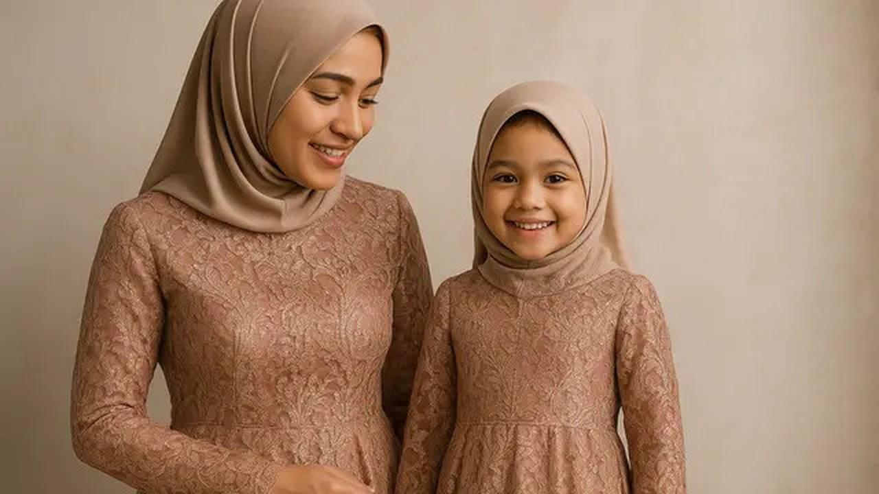 5 Model Gamis Brokat untuk Ibu dan Anak, Siap Tampil Modis di Berbagai Acara pada Tahun 2025