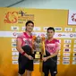 Ganda putra Indonesia&nbsp;Leo Rolly Carnando/Daniel Marthin menjuarai Thailand Masters 2023 setelah mengalahkan&nbsp;Su Ching-heng/Ye Hong-wei dari&nbsp;Chinese Taipei pada laga final di&nbsp;Nimibutr National Stadium, Bangkok, Thailand, Minggu, 5 Februari 2023. (foto: PBSI)