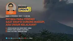 Erupsi Gunung Marapi yang terjadi pada Minggu (3/12/2023) menyisakan duka bagi banyak orang. Pasalnya, letusan itu mengakibatkan puluhan pendaki terjebak di atas gunung.
