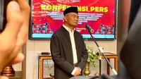 Menko PMK Muhadjir Effendy sebut 3 masalah keluarga mulai dari stunting hingga berbagai penyakit sosial sebagai neraka dunia, Palembang, Sumatera Selatan (4/7/2023). Foto: Liputan6.com/Ade Nasihudin.