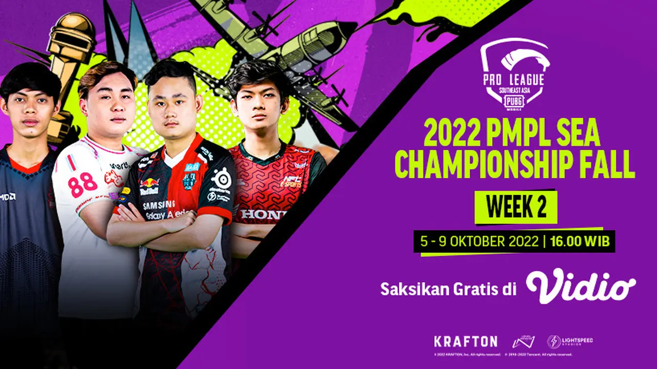 Jadwal Lengkap PMPL SEA Championship Fall Week 2 Live Vidio 5 sampai 9 Oktober 2022