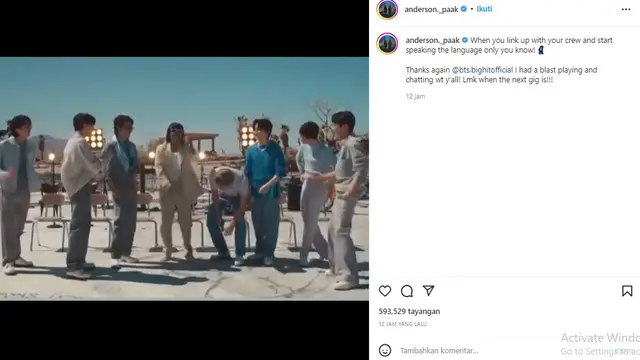 Anderson .Paak - BTS (Foto: Instagram/@anderson._paak)