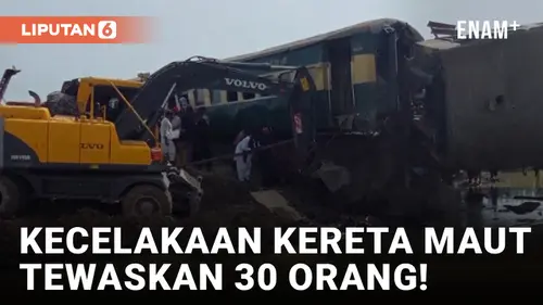 VIDEO: Innalillahi, Kecelakaan Kereta Tergelincir Tewaskan 30 Orang