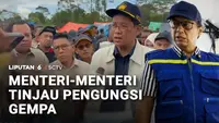 Menteri-Menteri Tinjau Pengungsi Gempa