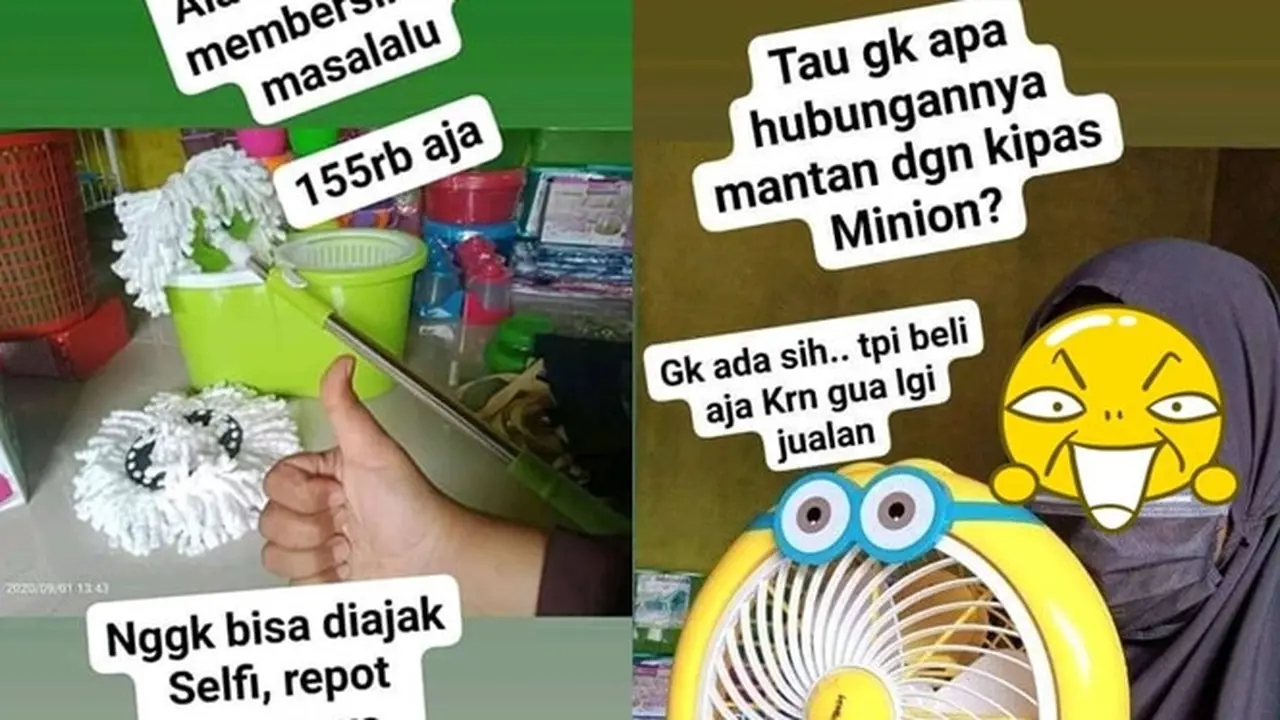 6 Potret Kocak Cara Orang Jual Perabotan Rumah Ini Bikin Ketawa Geli