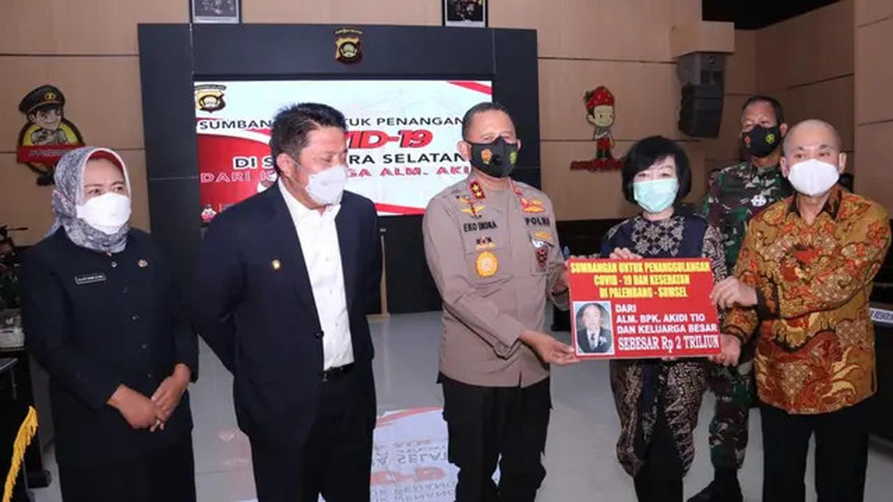 Bantuan dana sebesar Rp2 triliun, disalurkan keluarga mendiang Akidi Tio, melalui dokter keluarga mendiang Akidi Tio
