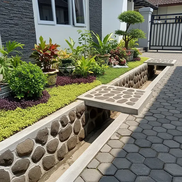 6 Ide Saluran Air Terbuka yang Tetap Terlihat Estetik, Fungsional dan Percantik Eksterior