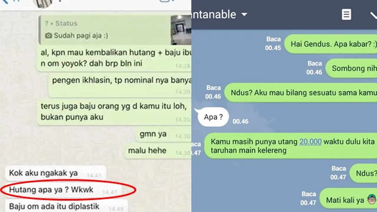 6 Chat Pura-Pura Lupa Punya Utang Ini Bikin Geregetan