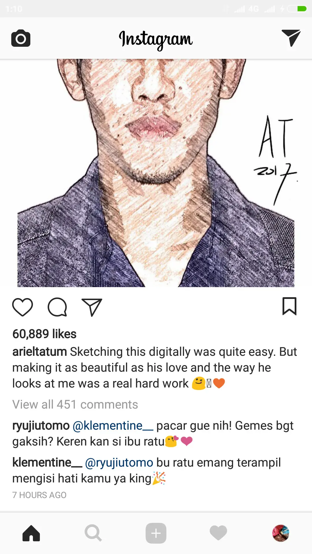 Ariel Tatum dan Ryuji Utomo (Instagram/arieltatum