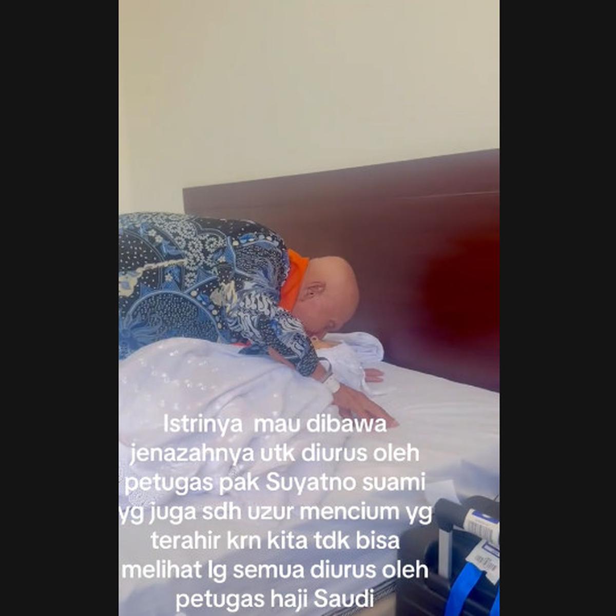 Banjir Air Mata, Momen Haru Kakek Jemaah Haji Cium Sang Istri untuk Terakhir Kali karena Meninggal di Tanah Suci