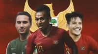 Timnas Indonesia - Ezra Walian, Irfan Jaya, Witan Sulaeman (Bola.com/Adreanus Titus)