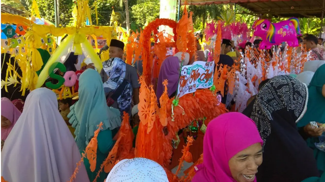 Maulid Nabi, Ratusan Warga Banjar di Sumut Laksanakan Ngayun Massal