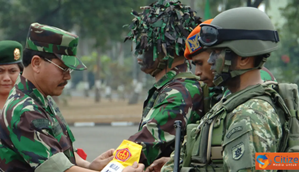 Citizen6, Depok: Geladi Mako PPRC TNI Kilat XXIX 2012 dilaksanakan mulai tanggal 27 Agustus sampai dengan 31 Agustus 2012, di Markas Divisi Infanteri-1/Kostrad, Cilodong, Depok, Jawa Barat. (Pengirim: Badarudin Bakri).