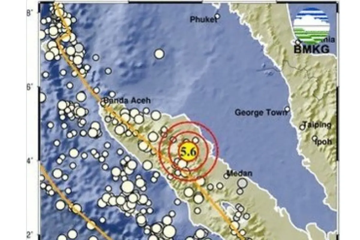 Gempa guncang Aceh. (BMKG)
