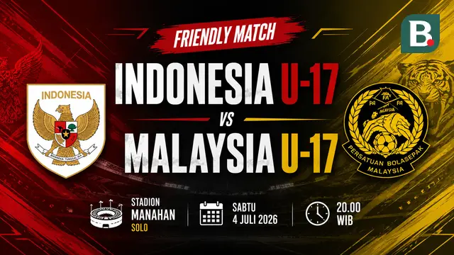 Timnas Indonesia U-17 vs Malaysia U-17.