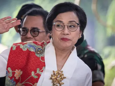 Sri Mulyani Indrawati kembali menjadi kandidat kuat calon menteri keuangan pemerintahan presiden terpilih periode 2024—2029 Prabowo Subianto. Sri Mulyani dipanggil dan menemui Prabowo Subianto di Kertanegara, Jakarta Selatan pada Senin (14/10/2024) malam. (Yasuyoshi CHIBA/AFP)