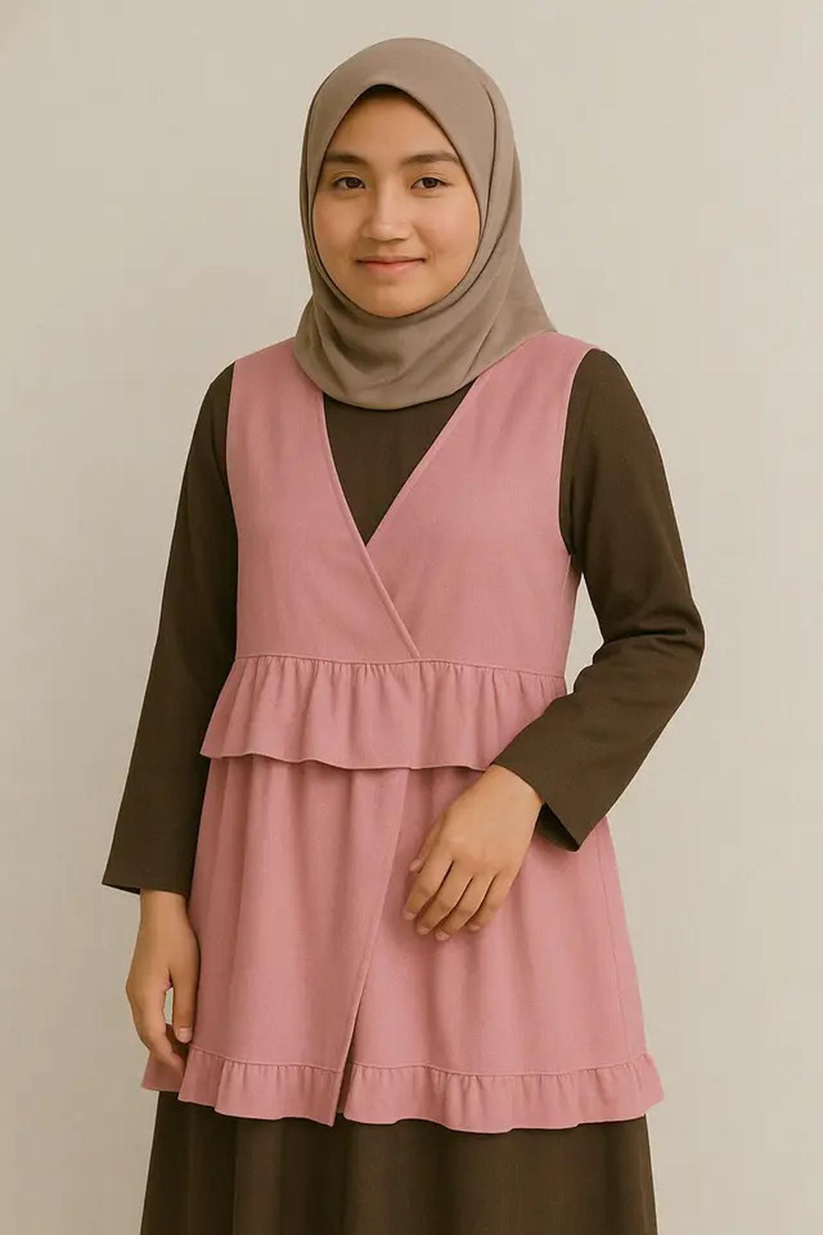 5 Model Gamis Rompi Terbaru 2025, Berikan Kesan Modern sekaligus Sopan