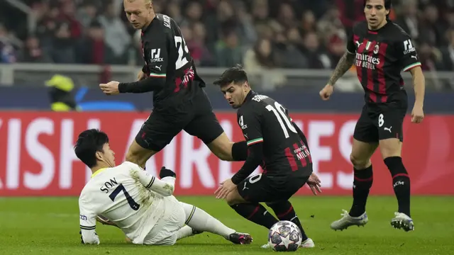 Foto: Gol Tunggal Brahim Diaz Bawa AC Milan Taklukkan Tottenham Hotspur di Liga Champions