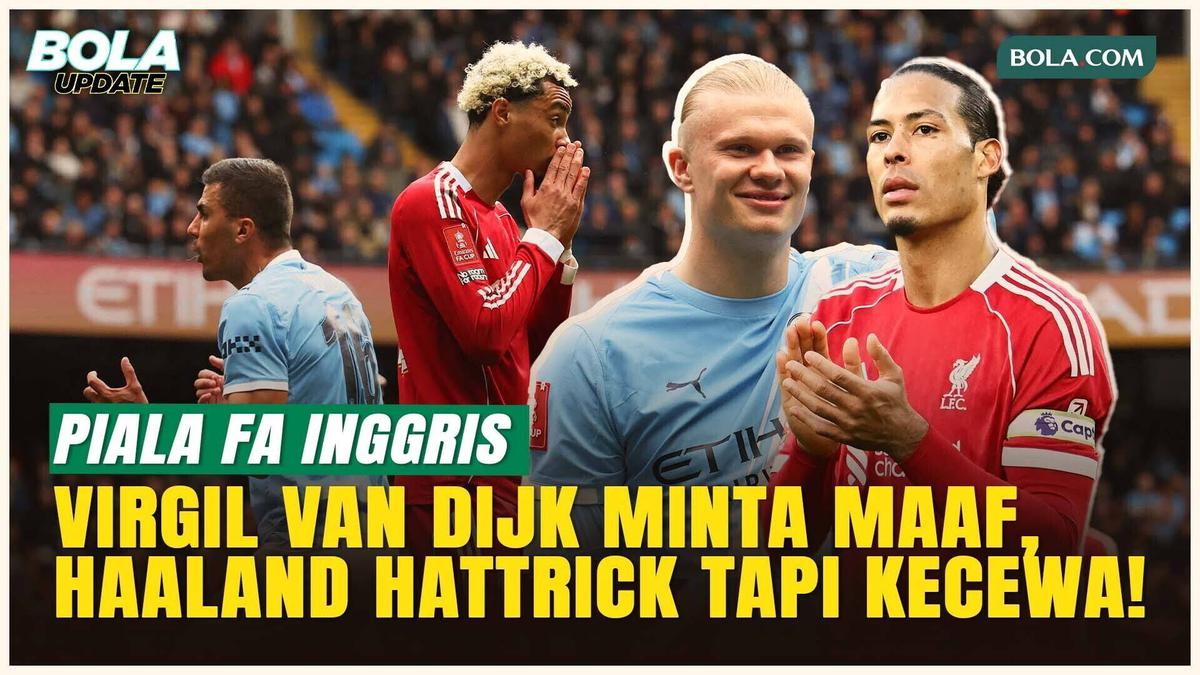 Liverpool Dipermalukan Man City 0-4! Virgil van Dijk Minta Maaf, Haaland Hattrick Tapi Kecewa!