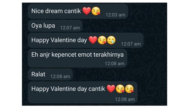 6 Chat Ucapan Valentine dari Pacar Ini Romantis, Hari Kasih Sayang Penuh Warna