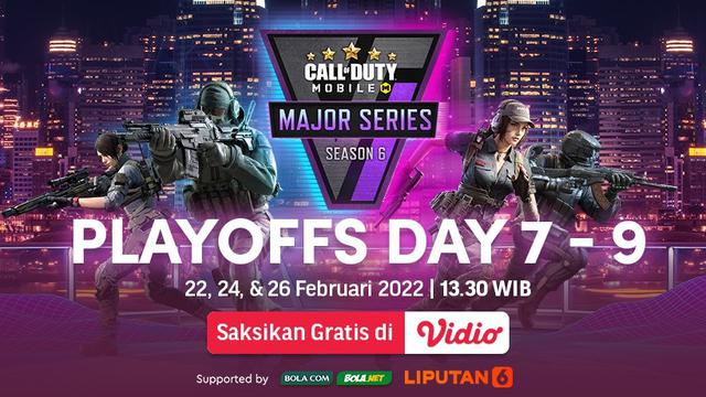 Saksikan Streaming Minggu Ketiga Babak Playoffs CODM Major Series 6 Mulai 22, 24, dan 26 Februari 2022  (Sumber dok Vidio.com)