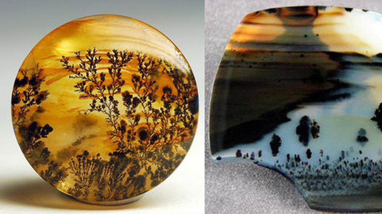 Agate landscape, batu mulia unik dengan corak pemandangan alam