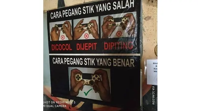 6 Tulisan Nyeleneh di Rental PS Ini Bikin Tepuk Jidat