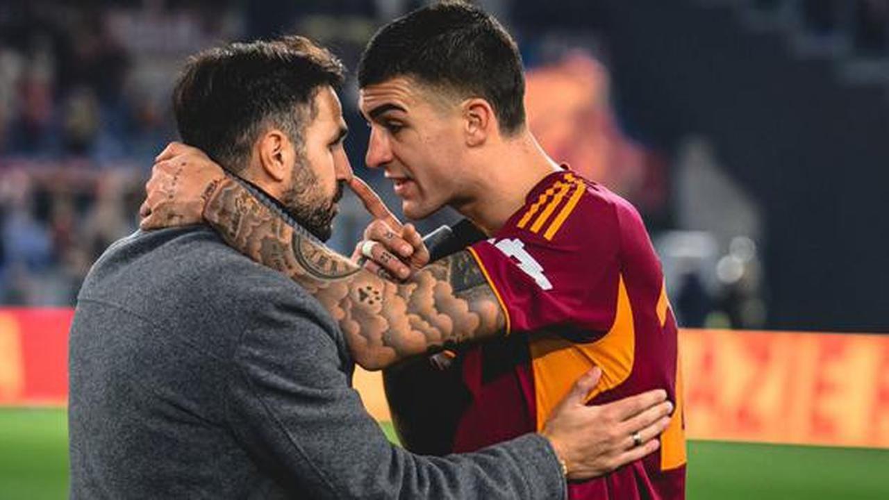 Sempat Terlihat Bersitegang, Ternyata Ini yang Terjadi di Antara Pelatih Como Cesc Fabregas dan Kapten AS Roma Gianluca Mancini