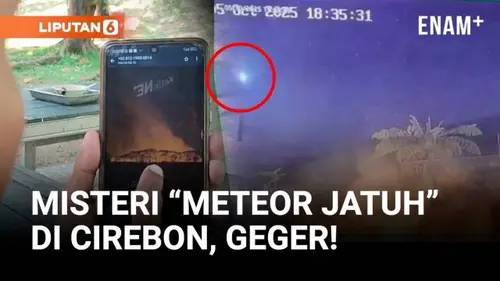 Langit Cirebon Dihebohkan Bola Api Misterius, Warga Geger!
