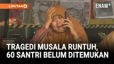 Suasana duka menyelimuti Pondok Pesantren Al Khoziny, Sidoarjo, Jawa Timur, saat keluarga santri masih menunggu kabar keberadaan anak-anak mereka yang hilang dalam reruntuhan bangunan musala yang ambruk.