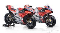 Andrea dovizioso berharap livery baru motor Ducati bisa mengantarkannya menjadi juara dunia MotoGP 2018. (Motorsport)