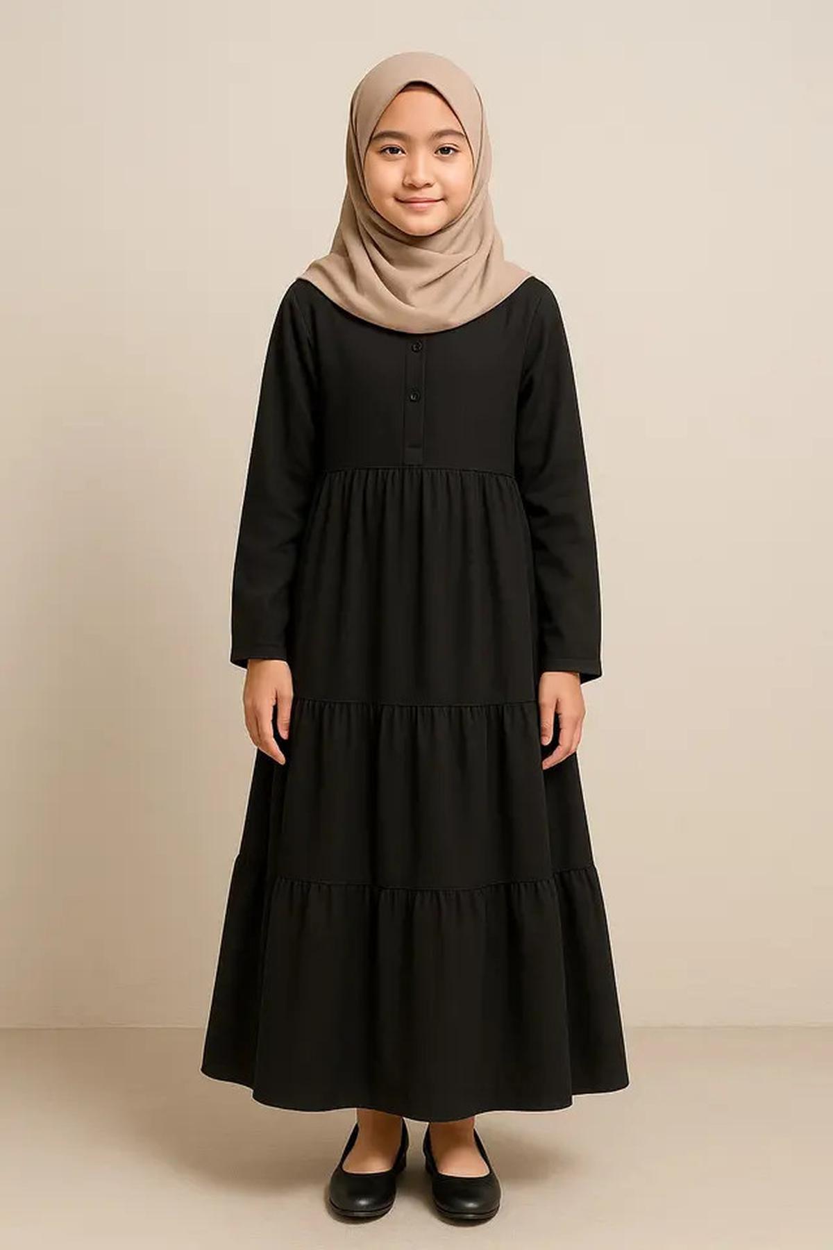 5 Model Gamis Hitam Polos Remaja Terbaru, Tampil Modis dan Tidak Membosankan di 2025