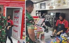 Momen Anggota TNI Kunjungi Minimarket Tempat Putrinya Bekerja Ini Viral, Kebersamaannya Curi Perhatian