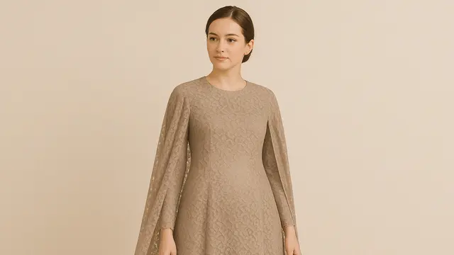 gamis kebaya brokat modern