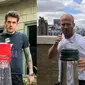 John Mayer dan Jason Statham jawab tantangan Bottle Cap Challenge. (Instagram/johnmayer/jasonstatham)