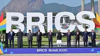 Momen Prabowo Foto Bersama Pemimpin Negara Anggota BRICS