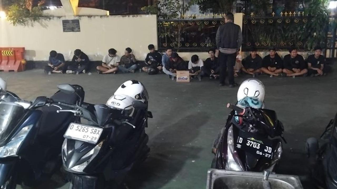 Polrestabes Bandung Ringkus Puluhan Pemuda Hendak Balap Liar di Kopo