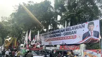 Situasi KPU menjelang pendaftaran Prabowo-Gibran. (Liputan6.com/Radityo Priyasmoro)