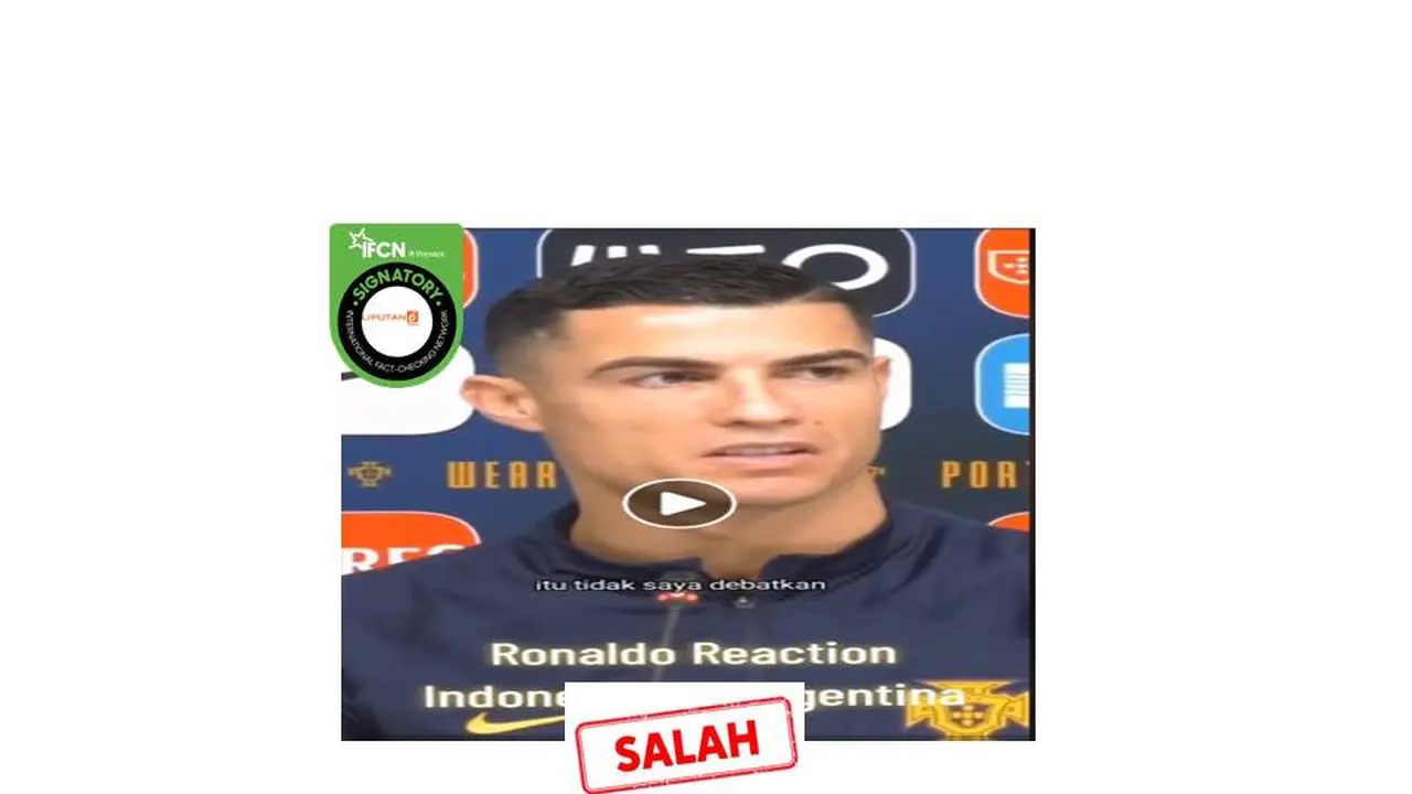 Cek Fakta Reaksi Ronaldo