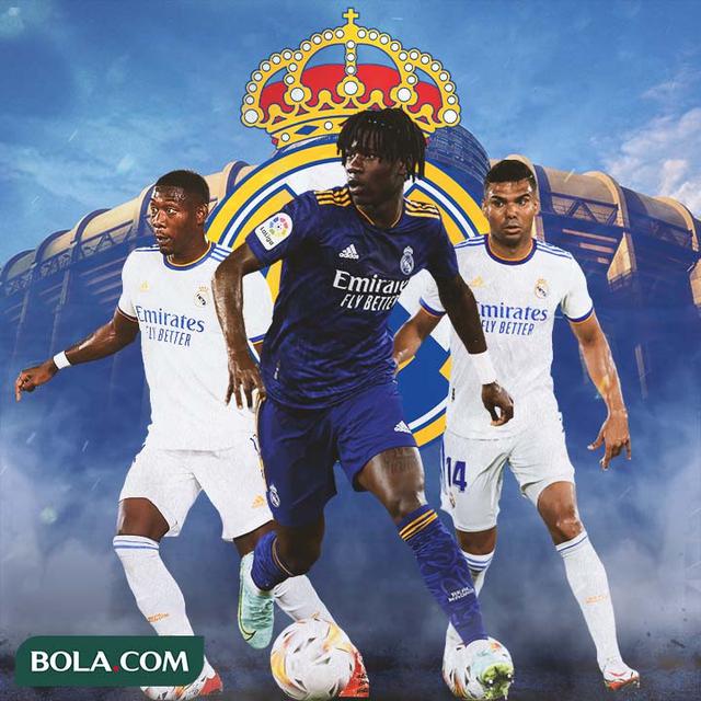 Real Madrid - David Alaba, Eduardo Camavinga, Casemiro