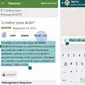 Tampilan fitur terbaru Google Translate yang dapat langsung terjemahkan kata dari aplikasi (sumber: engadget.com)