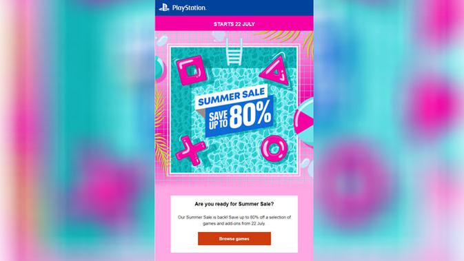 PlayStation Store gelar Summer Sale. (Doc: PlayStation)