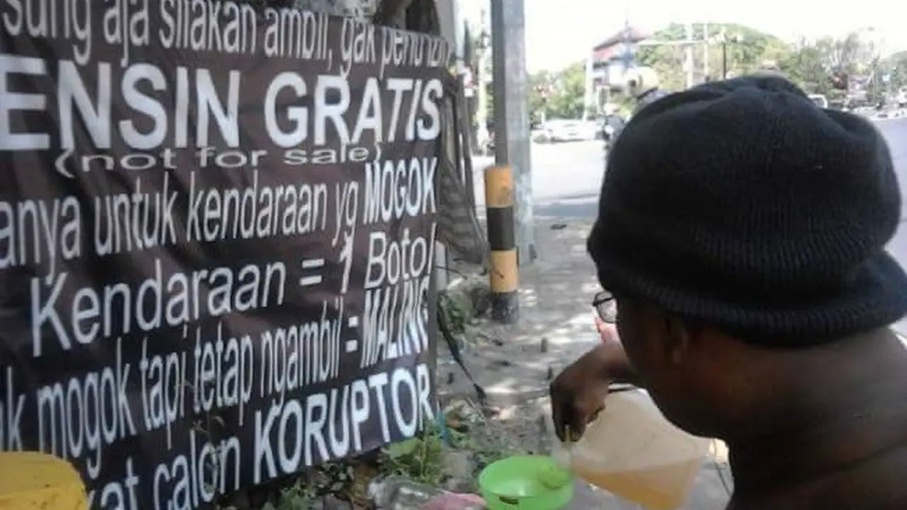Pak Ogah Datang, Bensin Botolan Gratis Hadir Lagi di Bali