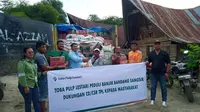 Atas kejadian banjir bandang di empat desa Siparmahan, Dolokraja, Hariarapohan, dan Sampurtoba di Kecamatan Harian, Kabupaten Samosir, Provinsi Sumatera Utara (Sumut), PT Toba Pulp Lestari Tbk menyampaikan rasa keprihatinannya. (Ist)