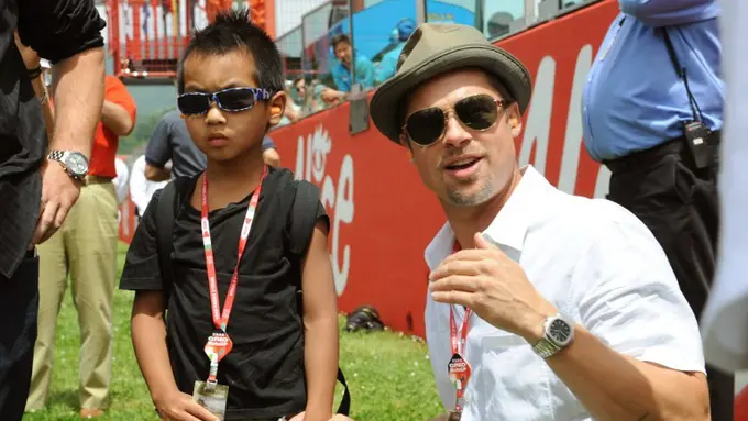 Akhirnya Brad Pitt memiliki waktu bertemu dengan anak-anaknya. (AFP/Bintang.com)